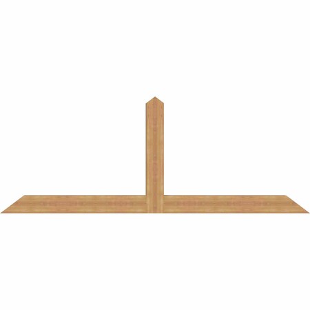 Ekena Millwork Portland Smooth Timber Gable Bracket, Western Red Cedar, 96"W x 36"H x 3 1/2"D x 5 1/2"F, 9/12 Pitch GBW096X36X0406POR00SWR